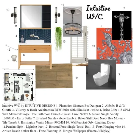 Bathroom Interior Design Mood Board by IntuitiveDesigner on Style Sourcebook