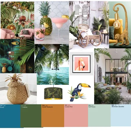 Tropical Interior Design Mood Board by Keshiaadele on Style Sourcebook