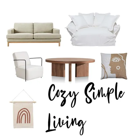 Cozy Simple Living Design Interior Design Mood Board by Aina Dyandra on Style Sourcebook