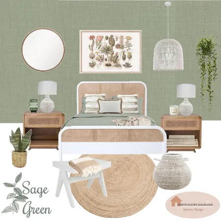 Sage green bedroom Interior Design Mood Board by portfolioby.sharlene on Style Sourcebook
