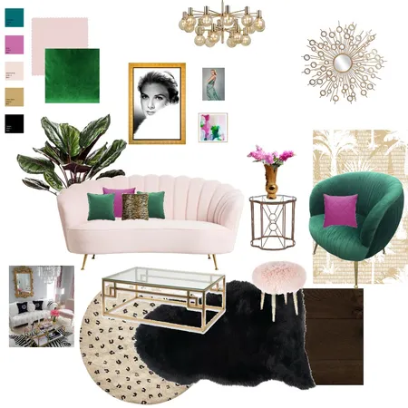 Hollywood Glam Interior Design Mood Board by Cindy Henson Interior Designs on Style Sourcebook
