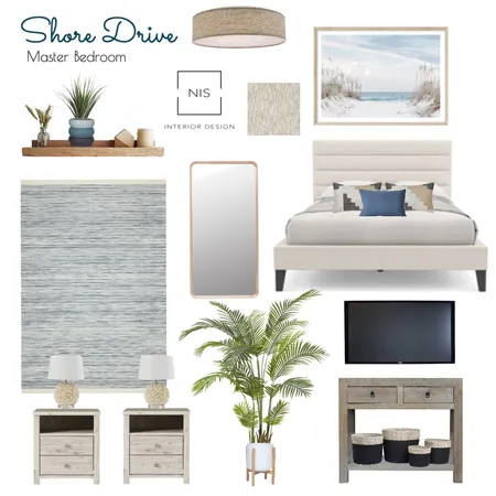Shore Drive - Master Bedroom (option F) Interior Design Mood Board by Nis Interiors on Style Sourcebook
