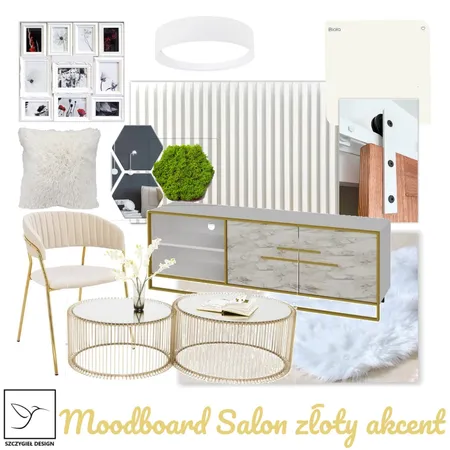 Moodboard Salon złoty akcent Interior Design Mood Board by SzczygielDesign on Style Sourcebook