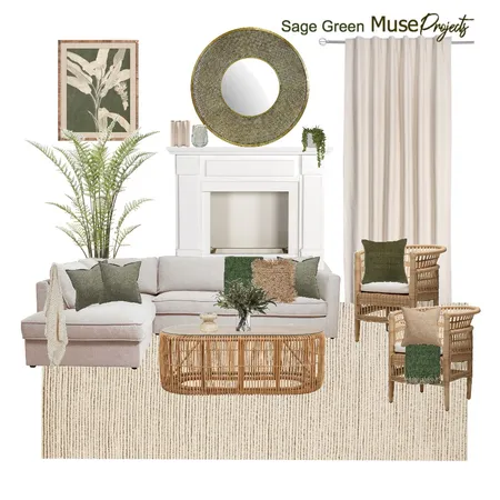 Sage Green Interior Design Mood Board by MuseBuilt on Style Sourcebook