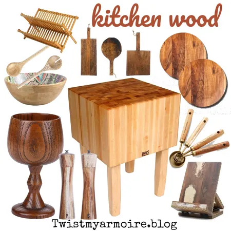 Kitchen Wood Interior Design Mood Board by Twist My Armoire on Style Sourcebook