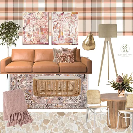 Peach and pink Interior Design Mood Board by Oleander & Finch Interiors on Style Sourcebook