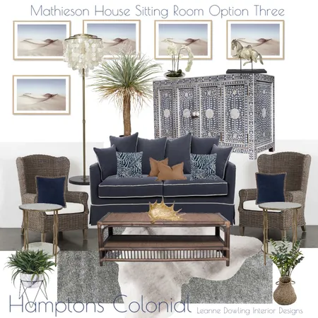 Mathieson House - Sitting Room Option 3 Hamptons Colonial Interior Design Mood Board by leannedowling on Style Sourcebook