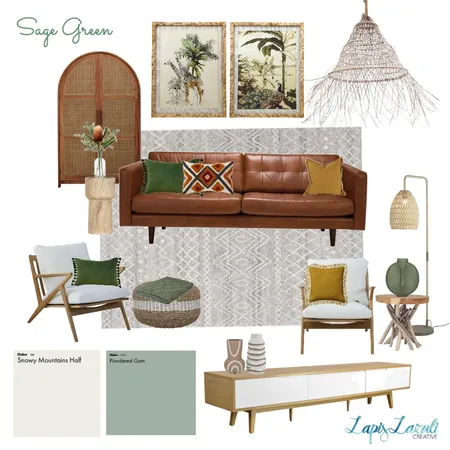 Sage Green | OzDesignFurniture Interior Design Mood Board by Lapi Lazuli Creative on Style Sourcebook
