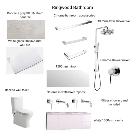 Ringwood Bathroom Interior Design Mood Board by Hilite Bathrooms on Style Sourcebook