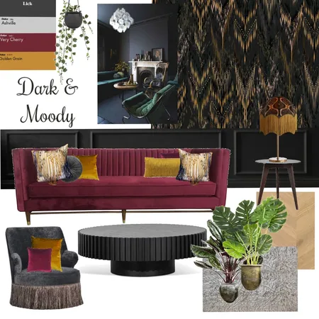 Dark & Moody Interior Design Mood Board by KatieBirch on Style Sourcebook