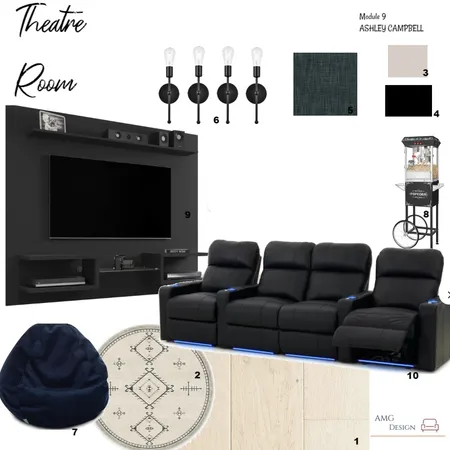 Theatre Room Interior Design Mood Board by ashleycampbell on Style Sourcebook