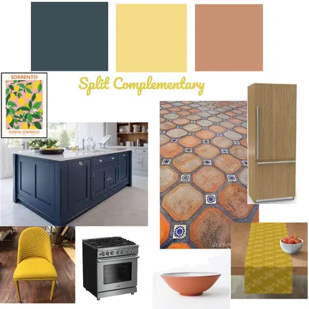 Split Complementary Kitchen Interior Design Mood Board by carriemariemorgan on Style Sourcebook