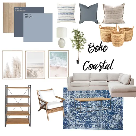 Boho Coastal Interior Design Mood Board by eschoeff on Style Sourcebook