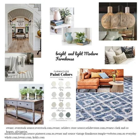 modern farmhouse Interior Design Mood Board by Em's on Style Sourcebook