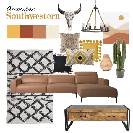 American Southwestern Interior Design Mood Board by CandiceLocklee on Style Sourcebook