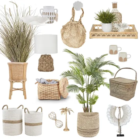 Coastal Greenery and Accessories Interior Design Mood Board by catherinemayclark on Style Sourcebook
