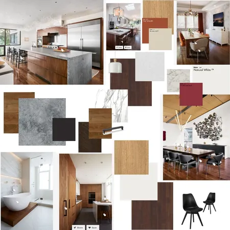 dark wood and orange Interior Design Mood Board by jessytruong on Style Sourcebook