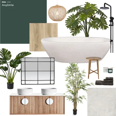 Tropical Bathroom Interior Design Mood Board by HLSDesign on Style Sourcebook