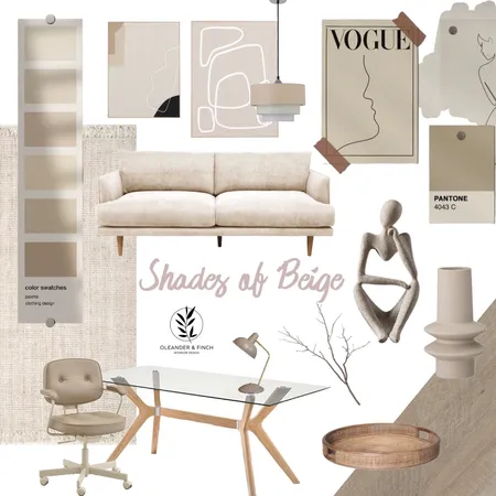 Beige Interior Design Mood Board by Oleander & Finch Interiors on Style Sourcebook