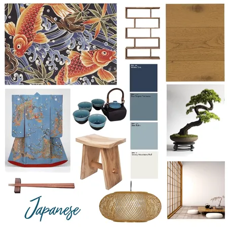 Japanese Mood Board Interior Design Mood Board by Rebecca Trenerry on Style Sourcebook