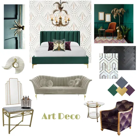 Art Deco Interior Design Mood Board by Home & Hutch Interiors on Style Sourcebook