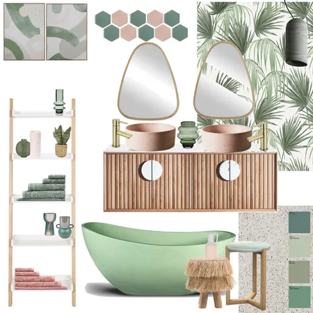 Coastal vibes bathroom Interior Design Mood Board by 81onthehill on Style Sourcebook