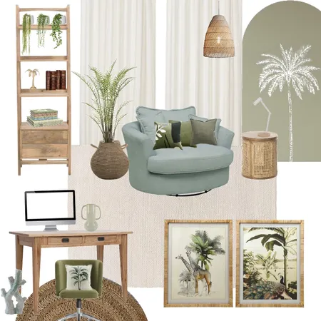 sage study Interior Design Mood Board by thepalmeffect on Style Sourcebook