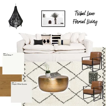 Tribal Luxe Formal Living Interior Design Mood Board by kstyleinteriors on Style Sourcebook