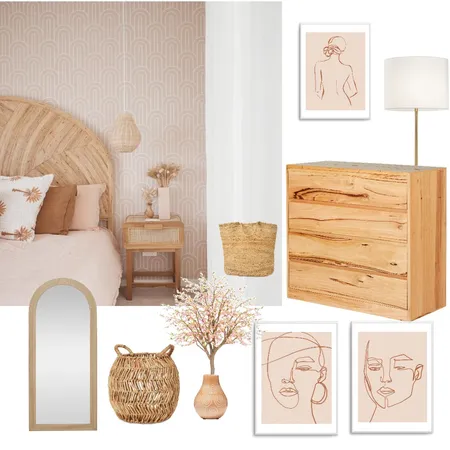 Peach and Pink Interior Design Mood Board by MM Styling on Style Sourcebook