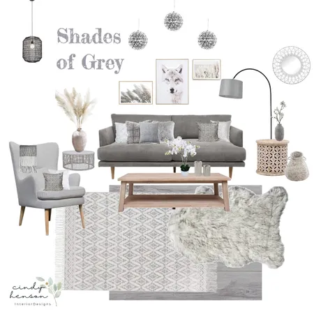 Shades of Grey Interior Design Mood Board by Cindy Henson Interior Designs on Style Sourcebook