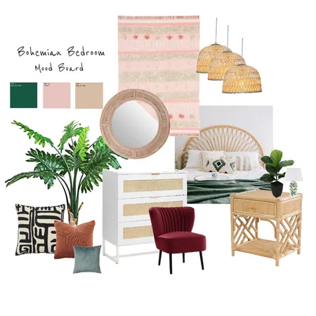 Bohemian Moodboard Interior Design Mood Board by Gold on Style Sourcebook