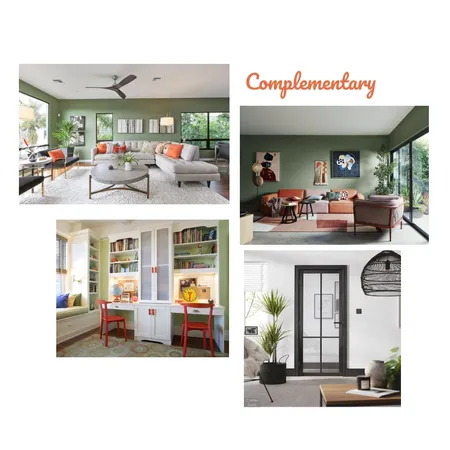 Complementary Color Scheme Interior Design Mood Board by CozzyReflections on Style Sourcebook