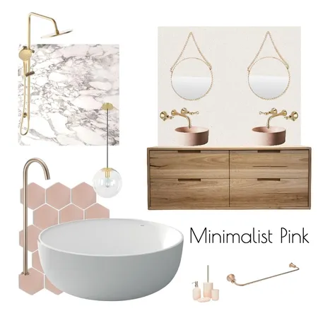 Minimalist Pink Interior Design Mood Board by lailafazal on Style Sourcebook