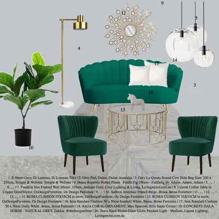 Mood Board- Living Room Interior Design Mood Board by crystelle_jane on Style Sourcebook