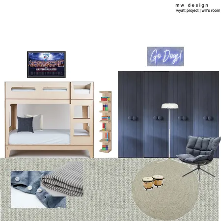 Wyatt Project | Will's Bedroom Interior Design Mood Board by Henry Weir on Style Sourcebook