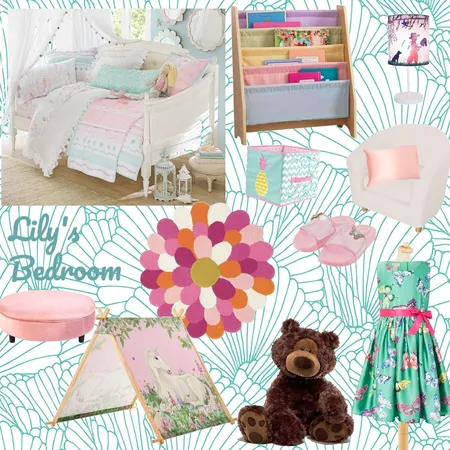 Lily's Bedroom Dream Interior Design Mood Board by G3ishadesign on Style Sourcebook