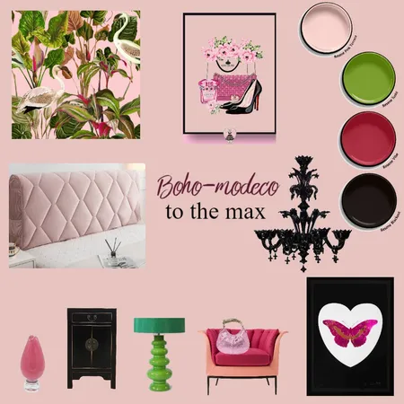 Maximalist hotel bedroom Interior Design Mood Board by G3ishadesign on Style Sourcebook
