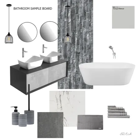 Sophia Bathroom Interior Design Mood Board by Elena A on Style Sourcebook