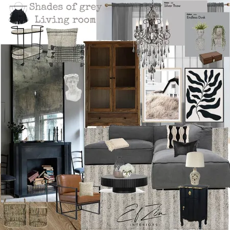 Grey Living Room Interior Design Mood Board by EF ZIN Interiors on Style Sourcebook