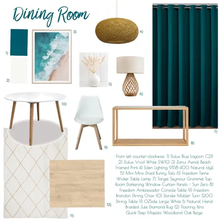 Assignment 9- Dining Room Interior Design Mood Board by je.ssw@hotmail.com on Style Sourcebook