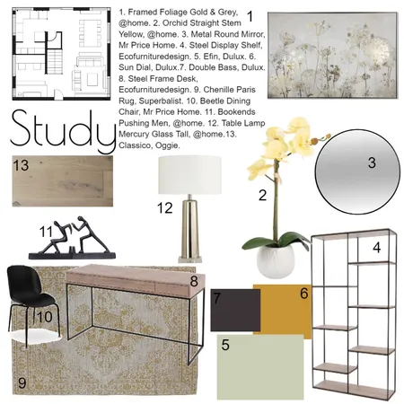 Study Interior Design Mood Board by Janri on Style Sourcebook