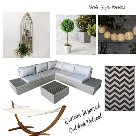 DUNELM INSPIRED OUTDOOR RETREAT Interior Design Mood Board by nicola harvey on Style Sourcebook