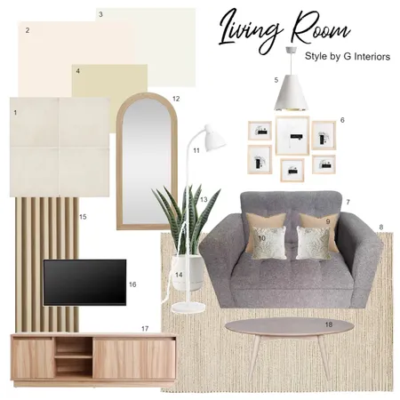 Neutral Living room Interior Design Mood Board by Gia123 on Style Sourcebook