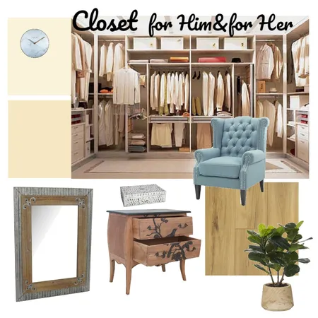 Closet for Him & for Her Interior Design Mood Board by Larissabo on Style Sourcebook