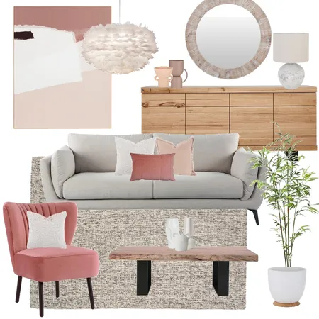 Peach & Pink Interior Design Mood Board by Kyra Smith on Style Sourcebook