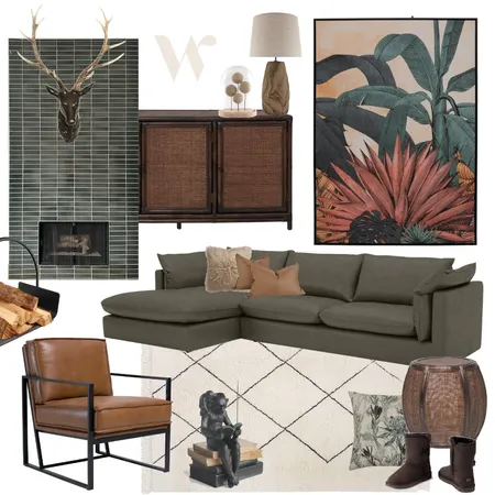 Draft Shades of sage Interior Design Mood Board by The Whole Room on Style Sourcebook