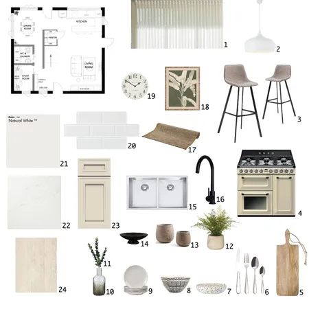 Kitchen Sample Board Interior Design Mood Board by carissamariz on Style Sourcebook