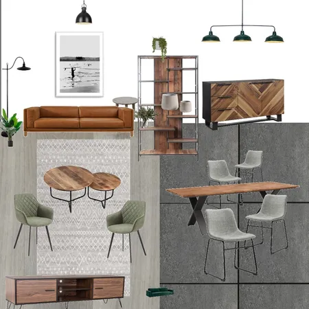 Green industrial design 5 Interior Design Mood Board by Denis K on Style Sourcebook