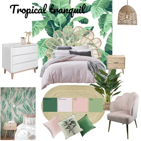 Pink Tropical Interior Design Mood Board by jwalsh on Style Sourcebook