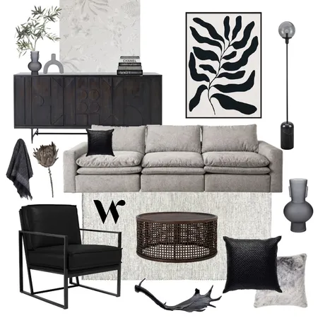 Shades Of Grey Interior Design Mood Board by The Whole Room on Style Sourcebook